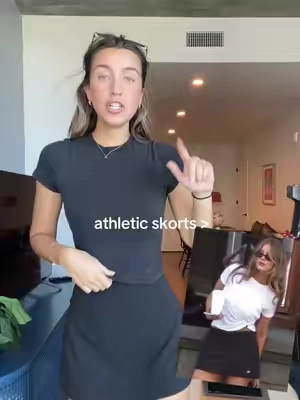 I feel so put together in athletic skorts and they're SO comfy 