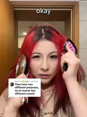 Replying to @🎉😋🎉  Same Price, more functions, which one you will prefer😉#boarbristlebrush #detanglingbrush #hairtok #hair #fyp #detangler #detanglerhairbrush #halovida #messyhair #deadhair #messy #tiktokshopspringglowup #volume #fluffyhair #thinhair 