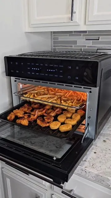mini oven, air fryer, air fryer Toaster oven combo, horno de mesa, horno multifunctional, #airfryer #minioven #toasteroven #horno #hornoyfreidora #tostadora #freidoradeaire #hornoparapizza #spring #springtok #tiktokshop #kitchen 