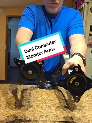 Dual Computer Monitor Arms the quality surprised me. #computer #pc #computeraccessories #pcaccessories #pcsetup  #pcgaming #pcbuild 
