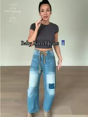 they way I ALMOST bought the other ones and spent a fortune 🫣 these are a perfect summer breezy kinda jean.. esp with a baby tee 🤝  #barreljeans #baggyjeans #baggyfit #baggyjeansoutfit #summerstyle #springoutfit 