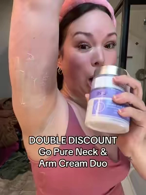 Finally skincare for your BODY that works.  #gopure #neckcream #looseskin  #antiagingskincare  #skincare #armcream 