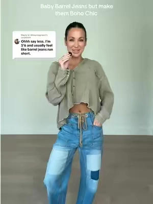 Replying to @ohmymegness  You will love them babe!!!  #barreljeans #baggyjeans #baggyfit #baggyjeansoutfit #lookforless #lookalike #fp 