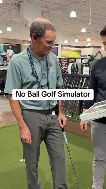 Simplify Golf Improvement with a no Ball Simulator ⛳️ the Golf at Home doesn’t require a ball so you can play golf anywhere, anytime 👏