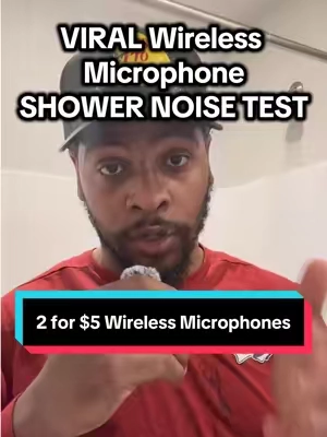 VIRAL Wireless Microphone SHOWER NOISE TEST🎤 #mic #minimic #microphone #minimicrophone #lavaliermic #lavaliermicrophone #contentcreator #contentcreation