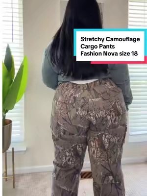 Replying to @sajalloh plus size girls, curvy girls these are the cargo pants, the camo pants that we all been waiting for .  all we ever asked for was camouflage pants with stretchy in them and these have spandex. Thank you fashion nova ##tiktokshopcreatorpicks##aprilrestock##tiktokshoprestock##fashionnova##camopantsoutfit##cargopants##camoflauge##stretchypants##plussize##midsize