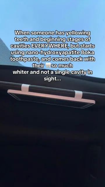 This toothpaste can save your 🦷and your wallet 🙏  #nanohydroxyapatite #toothpasteforcavities #cavitytoothpaste #boka 