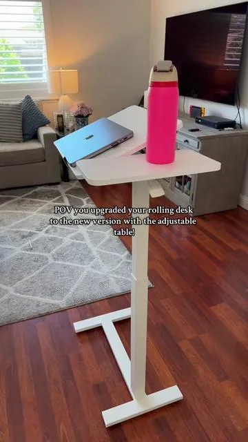 Brand new version is on sale! #portabledesk #rollingdesk #sweetcrispyfurniture #desk #desksetup #workfromhomelife #wfh #workingathome #desk #desksetup 