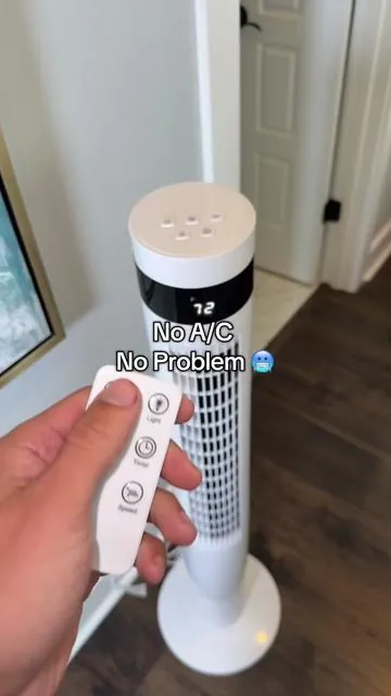 Sometimes it’s so cold I have to turn it up. #towerfan #fan #coolingfan #goodsleep #hotsleeper #ttslevelup #tiktokshopcreatorpicks 
