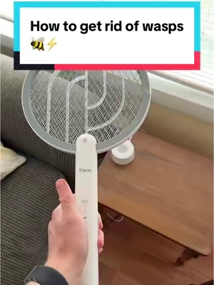 Replying to @Rebroz1269 This is how you zap wasps #electricflyswatter #bugzapper #electricmosquitoracket #electricmosquitokiller #outdoorlife 