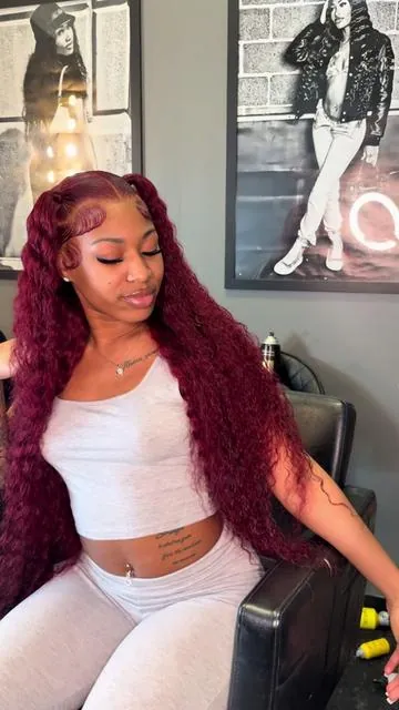 This 99J 30" Deep Wave Wig Is EVERYTHING 😍🔥ONLY $188 you can get the same one!!!hair from @sterlyhair_shop 