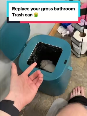 This smart trash can has changed the game!  #smarttrashcan #smarttrashbin #bathroomtrashcan #bathroom #tiktokshopmothersday #bathroomgadgets 