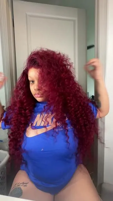 Slaying in style with this 30-inch 99J deep wave wig! Rich color, endless curls, and all the volume you need for a bold, confident look. 💁🏽‍♀️hair from @sterlyhair_shop #fyp #wiginfluencer #wig #wiginstall 