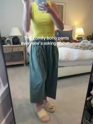 These pants feel like a soft breeze and look like you just stepped off a Pinterest board. Effortless, flattering, and made for your barefoot dreams or coffee runs. Obsessed is an understatement.

#BohoStyle #TikTokFinds #WideLegPants #ComfyChic #BohoVibes #TikTokFashion #BohoOutfit #OOTD