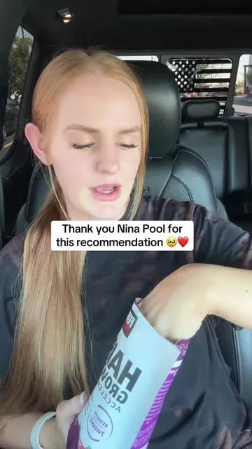 NINA POOL DOING THE LORDS WORK! 👏🏼 #lustriva #lustrivabenefits #hairgrowthjourney #glpjourney #forcefactor #forcefactorhairgrowth #forcefactorhairgrowthaccelerator #hairgrowthaccelerator #hairthinning #tiktokshopcreatorpicks 
