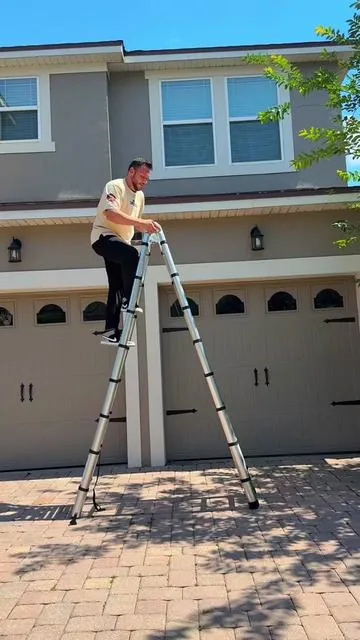 Level up your DIY game with this telescoping ladder — compact, strong, and easy to use! #Telescoping #Ladder #DIY #Tools #homeimprovement #fyp #fy #Ladder #Life #foryoupage 