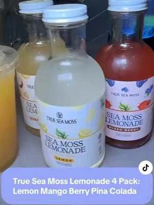 🚨 Just dropped: Sea Moss Lemonade 4-pack from True Sea Moss! 🥤🌿🙌Lemon 🍋, Mango 🥭 , Mixed Berry 🍓🫐, Piña Colada 🍍🥥. Natural energy, digestion, thyroid & immune support in every sip 💦 #trueseamosslemonade  #seamosslemonade #truehealth #seamossbenefits #guthealth #tiktokshopfinds #newproductalert #immuneboost #plantbasedwellness #CapCut #trueseamoss #seamoss @trueseamoss #seamossgel #tiktokshop #spotlightfinds  #TikTokShopCreatorPicks #fypシ゚viral #tiktokshoprestock #trending #viral #springtok #foryou #ttslevelup #dealsforyoudays #TTSDelightNow #ifyouknowyouknow #creatoricons #tiktokshopsummerturnup #tiktokshopmemorialday #tiktokshopunboxing Sea Moss Lemonade 1 Pack of 4 - Lemon, Mango, Berry, Pina Colada - Sea Moss Helps with Immune Support, Thyroid Support & Digestion Support