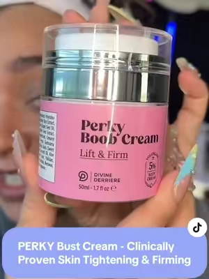 No surgery. No tape. Just this $24 jar and a dream. Perky Boob Cream is THAT girl. Clinically proven, smells delish, and yes 🙌 it works 🍑✨ #PerkyBoobCream #BestBoobDay #LiftAndFirm #BodyCareThatWorks #TikTokMadeMeBuyIt #GlowUpGoals #ConfidenceCream #DivineDerriere #TightenAndTone #SelfCareGlow #CapCut @Divine Derriere #saggy #saggyskin #divinederriereperky #tiktokshop #spotlightfinds  #TikTokShopCreatorPicks #fypシ゚viral #tiktokshoprestock #trending #viral #springtok #foryou #ttslevelup #dealsforyoudays #TTSDelightNow #ifyouknowyouknow #creatoricons #tiktokshopsummerturnup #tiktokshopmemorialday #tiktokshopunboxing PERKY Bust Cream - Clinically Proven Skin Tightening & Visibly Firming Cream, Chest Lifting Lotion, Body Care with Caffeine body butter Smooth Comfort Sold by Divine Derriere