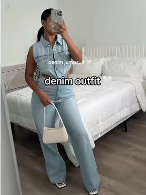 Wearing a size large 🤍 no stretch , this jumpsuit is a true denim cotton material <3 the inseam on this jumpsuit is long enough for me to wear with heels so I’d say its pretty tall girl friendly. The jean / denim material of this outfit is such good quality & you can dress it up or down <3 fashionnova - baylin denim jumpsuit lightwash #denimjumpsuit #denimoutfit #denimoutfits #jeanoutfits #denimromper #casualoutfit #tallgirlfriendly #outfitsforwomen #denim 