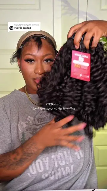 Replying to @t𝓱єⒺ𝕚Ŧ𝐠ι𝕣𝐥 Ok so, the @VIPbeauty Hair Shop viral bundles are teaaaaa! Let me know if you would like and update on the hair 👀 Wig Details : 24, 24, 24 | Burmese Curly 🔥😍 • • • #wigs #lacewig #lacefrontwigs #wigsforblackwomen #wigtutorial #wigsnatched #blackhairstyles #wigslayer #lacewigs #quickweave #flipoverquickweave #flipovermethod #burmesecurly #curly #curlyhair #curlyhairroutine #vipbeautyhair #bundles #affordablehair