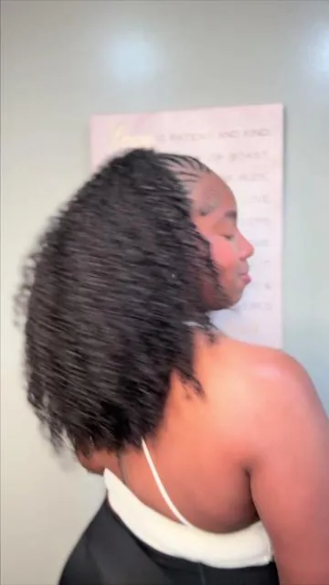 Fulani Braids with a Curly Half Wig >>  So happy I gave this style a try. How’d I do? 🥹🤗 #fulanibraids #protectivestyles #summerhairstyles 
