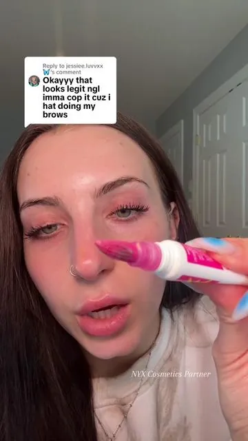 Replying to @jessiee.luvvxx 🦋 the easiest budget friendly way to tame your brows for all day hold!!  ✨ built in applicator sculpts the brow hairs ✨ up to $24 hold!! LOVING this!! @NYX Professional Makeup  #nyxcosmeticspartner #nyxcosmetics #nyxbrowglue #browgluecrazylift #browglue #browgel #laminatedbrows #browlamination #beautydeals  #tiktokshoprestock #ttsbeautybesties #tiktokshopcreatorpicks