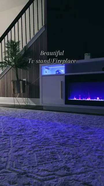 So beautiful  #tvstand #fireplace #tvstandfireplace #tiktokshopcreatorpicks 