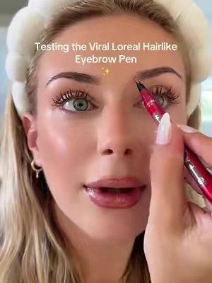 @loréal paris usa u rlly truly did ur thing with this ✨🥹 #tiktokmademebuyit #lorealpariscosmetics #eyebrowpen #viralmakeup #testingmakeup #makeupreview #summermakeup #makeupproducts #tiktokshopfinds #tiktokshopcreatorpicks #tiktokshoploveatfirstfind 
