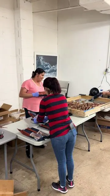 Wild Wolf HQ was lit today! Take a look behind the scenes at our New Half-Cut Bully Sticks being packed and boxed for an Amazon shipment. We're a family and every bag is packed with love for our Wild Wolf Pack! We're moving to a bigger home next week so stay tuned for more! 🤗🐺 #doglovers #family #bullysticks #fyp 