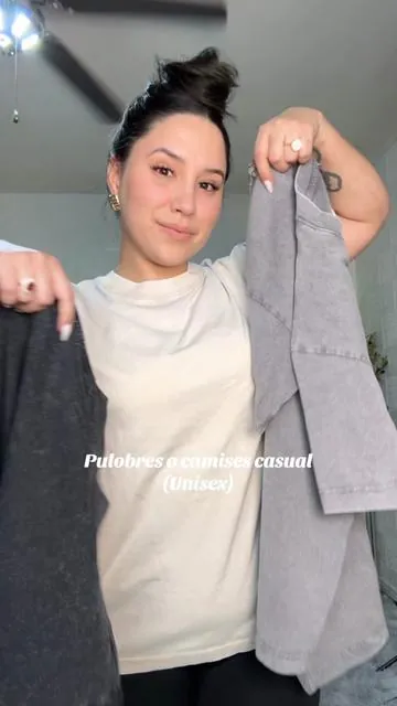 Estos Pulobres para mí son un 100 de 10, me encanta estos colores además de la buena calidad de la tele #pulober #ropaunisex👫 #camisas #autfit #tiktokshop #oversize @Arssm 