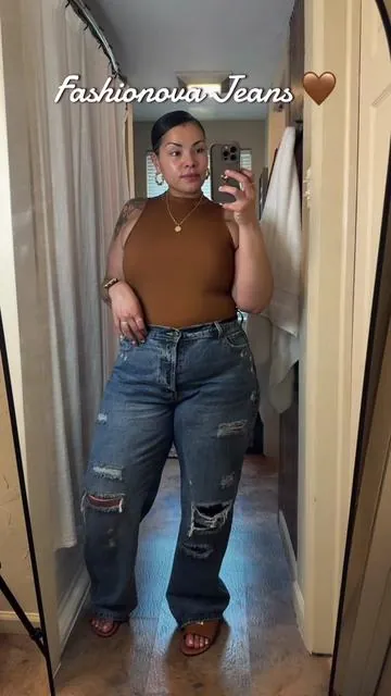 Where there’s a cute outfit, there’s a dirty mirror 😅 My favorite Fashionova Jeans 😍🤎 #fashionova #fashionovacurve #fashionovajeans #widelegjeans #wideleg #widelegpants #jeans #denim #ootd #ootdinspo #ootdfashion #ootds #outfitofthesay #outfitinspo #plussizefashion #plussize #plussizetiktok #fashion #fashiontiktok #fashiontok #tiktokfashion #fyp #creatorsearchinsights #tiktokshop #tiktokshopfinds #tiktokmademebuyit @Fashion Nova 