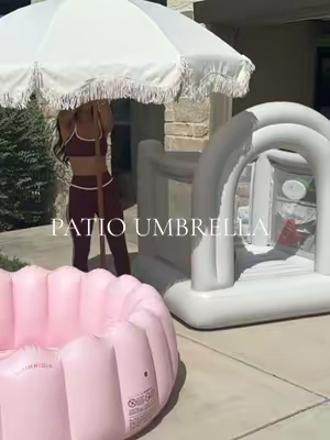 This umbrella is so cute!!! #patioumbrella #umbrella #patio 