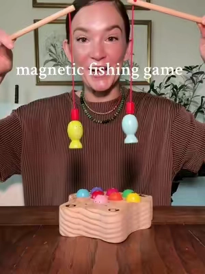 Replying to @the_tiffany_collective this wooden magnetic fishing game is the perfect screen free activity for kids!!! @edutreetoy #toyrecommendations #toysforkids #toddlertoys #montessoriathome #giftideas  #toddleractivities #kidsgames #playideas 