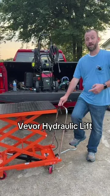 VEVOR hydraulic Lift #vevor #vevortools #diy #lift #vevorsummerlife #summervibes #tiktokshopcreatorpicks #tiktokshopsummerturnup 