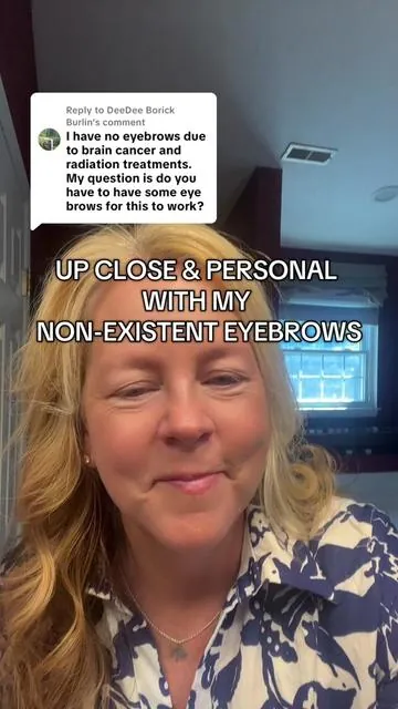 Replying to @DeeDee Borick Burlin  The solution to my non-existent eyebrows. #eyebrows #browgel #eyebrowgel #makeuphacks #over40mom #over50women #thyroidproblems #noeyebrows #makeuptok @Thrive Causemetics 