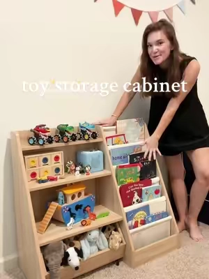the toy storage cabinet of my dreams 🤩🤩 this has helped my son ACTUALLY play with the toys we have out and keep things organized!!! @COZPAW #toyorganizer #toyorganization #toyshelf #kidsfurniture #kidsplayroom #playroomorganization #tiktokshopdealsforyoudays #dealsforyoudays #storage #playroominspo 