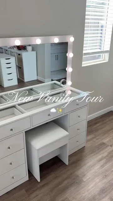 @FUSOU Furniture 💗 #vanity #vanitymirror #furniture #roomdecor #beauty #tiktokshop #vanitysetup #vanitytour #beautyroom #fusou 
