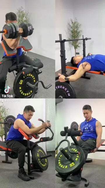 6-in-1 Olympic Weight Bench: One set, Total Home Fitness#fitness #benchpress #homegymequipment #strengthtraining #homeworkout #muscle #fullbodyworkout #dealsfordays 