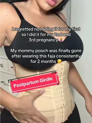 A waist trainer girdle is a MUST after pregnancy… c-section or natural labor. I started wearing mine ASAP after giving birth 🤗 #pregnancy #csection #postpartum #postpartumbody #postpartumjourney #dealsforyoudays 