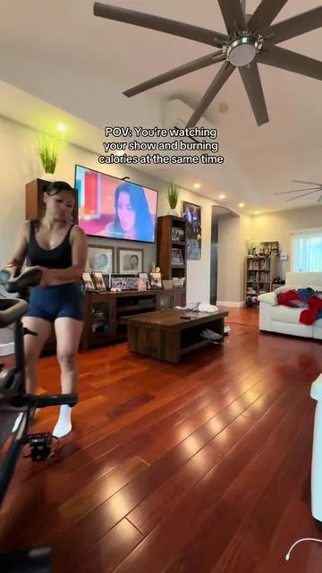 Spin always makes me feel so good after! My bike it's from @Merach fitness #merach #merachexercisebike #spinningbike #indoorcycling #homeworkout #workoutroutine #workoutmotivation #workout #spincycling #spin  #momworkoutathome #fitnessjourney #tiktokshop #tiktokshopcreatorpicks #tiktokshopsummersale #tiktokshopsummerturnup #DealsForYouDays 
#creatorsearchinsights 
spinning bike workout
MERACH Exercise Bike for Home, Stationary Bike with Enhanced Electronic LED, Silent Belt Drive and Comfortable Seat Cushion for Home Cardio Workout, dealsforyoudays