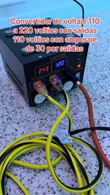 Convertidor de voltaje 110 a 220 voltios con salidas 110 voltios con amperaje de 30 por salidas #vevor #vevortools #vevorttshop #poweramplifier #powerconverter #dj 