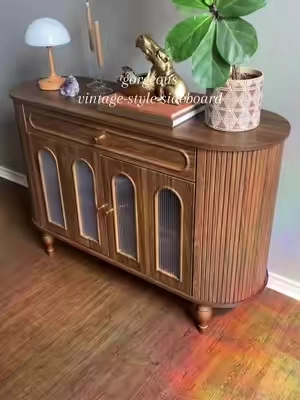 New furniture usually has no charm, but this looks vintage! #vintagestyle #vintagefurniture #affordablefurniture #sideboard 