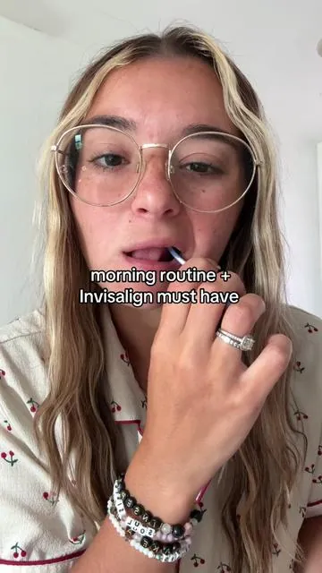 my morning routine featuring Invisalign 🤍 #invisalign #morningroutine #retainer #invisalignjourney #retainercleaner 
