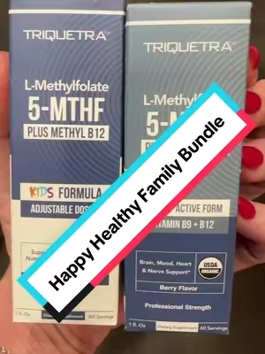 HEALTHY HAPPY FAMILY BUNDLE‼️‼️‼️‼️ #lmethylfolate #kidsvitamins #b9 #b12 #mthfr #focus #adhd #moodboost #brainfog #anxiety #nervesupport @Triquetra #teamtriquetra 