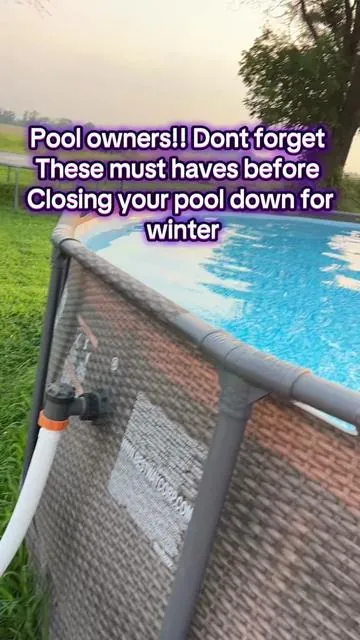 I used these last year and they worked like a charm! Free shipping! #pool #pooldays #winterized #poolmaintenance #abovegroundpool #poolhacker @Poolhacker_official 