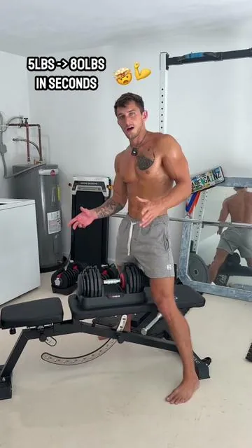I have used 55lb adjustable dumbbells for years! Very happy to have an 80lb dumbbell now. I was getting too strong for 55lbs lol. Now I can challenge myself again. There are so many weight increments and you save a ton of space with adjustable dumbbells! I’d highly recommend this set to you. The link is in the bottom left corner of the video. #dumbbellworkout #homegym #homeworkout #adjustabledumbbells 