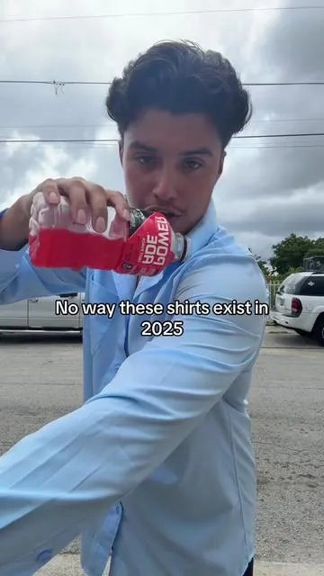 Stain proof shirts are a real thing in 2025 #menswear #dressshirt #mensclothes #tiktokshopfinds #tiktokmademebuyit 