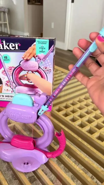 Friendship bracelet maker for kids 💖 Keeps them busy, creative & screen-free! This Cool Maker Heishi Bracelet Studio from @QVC, Inc is so easy my girls can make 15 bracelets all by themselves. Comes with 1,500 beads & works with your own too! #braceletmaker #friendshipbracelets #coolmaker #kidscrafts #screenfreeactivities #momhacks #rainydayactivities #toysforkids #giftsforkids #qvc 