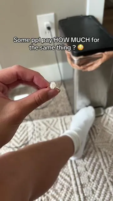 I saved sm money getting a Moissanite ring from TikTok shop  #moissanite #moissaniteengagementring #engagementring #ovalcutdiamond #weddingring 
