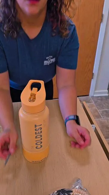 Just gave my Coldest bottle a major upgrade 🥶💪 Paracord handle = game changer 🙌 Who else needs this on theirs? 👀 #FYP #TheColdestWater #TikTokMadeMeBuyIt #ViralVideo #LifeHack 